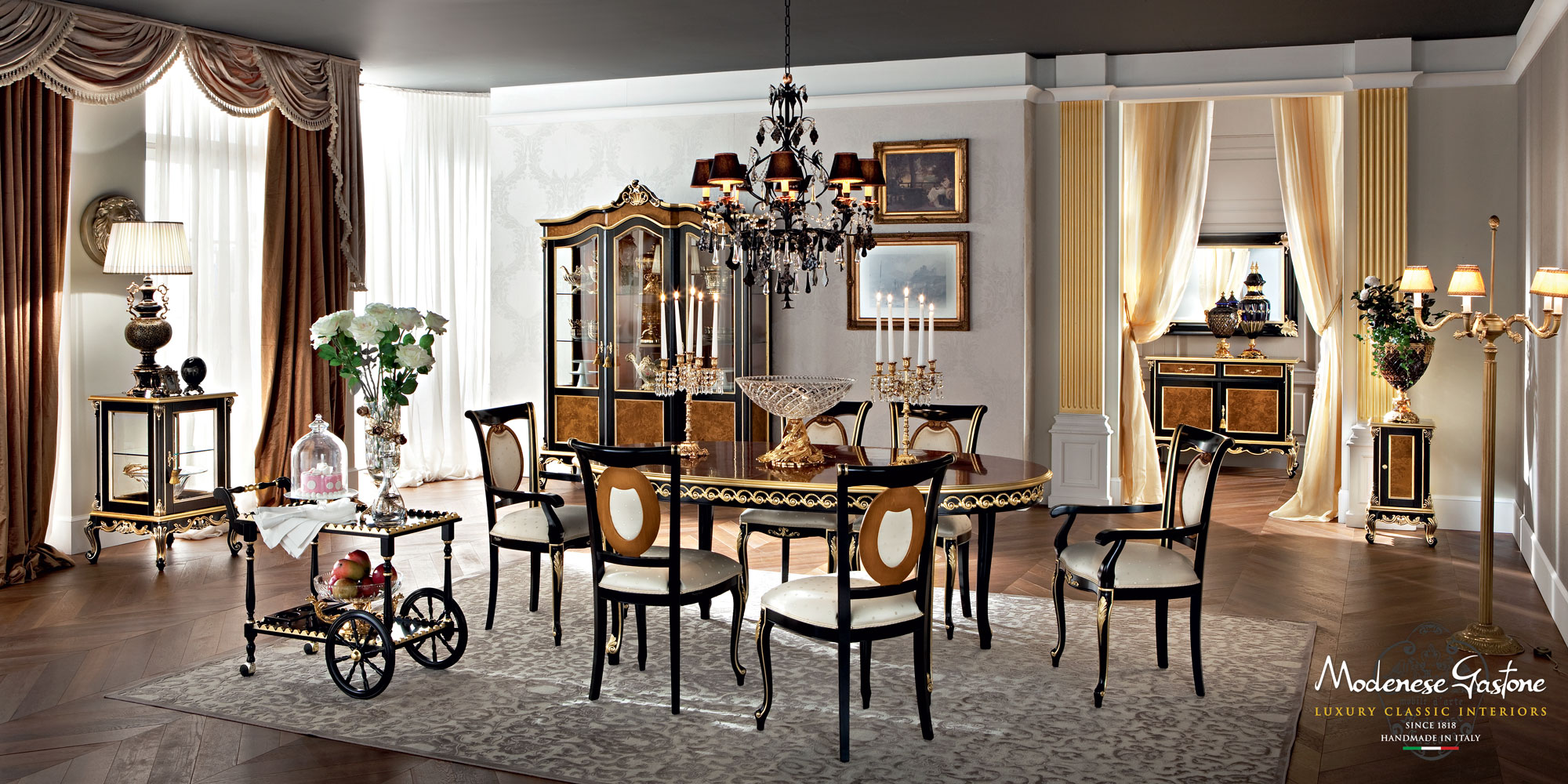 Home-interior-design-luxury-dining-room-furniture-Casanova-collection-Modenese-Gastone